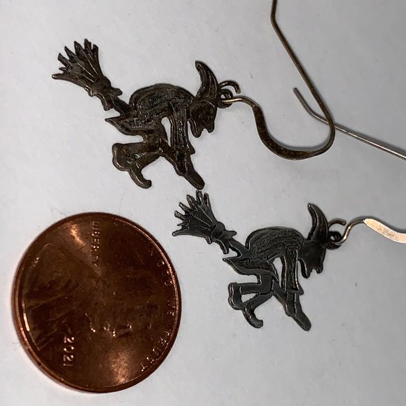 Sterling Silver Witch Earrings - Picture 8 of 15